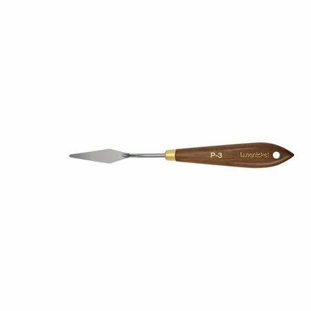 ROYAL BRUSH Royal & Langnickel LP-3 Painting Knife, Stainless Steel Blade, Hardwood Handle, Tempered Handle RYLP3